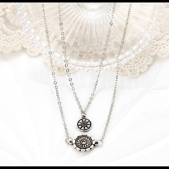 Boho 2 necklace bundle mandala necklaces - Picture 8 of 8